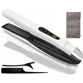    SUNMAY Placă de îndreptat și ondulator wireless Voga, 4800mA alb