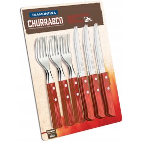  TRAMONTINA 12 buc. Tacâmuri pentru STEAK GRILL POLYWOOD