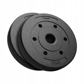    Set de greutăți bituminoase 2x15 kg, gaură de 51 mm pentru mrenele Rebel Olympic