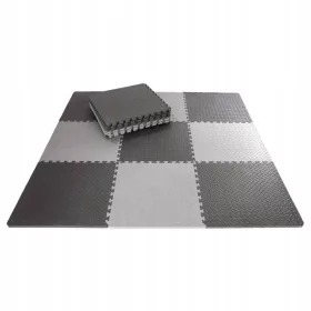    PUZZLE MAT PARDOSEA SPUMĂ PENTRU SALĂ DE EXERCIȚI 180x180CM 9 BUC FT57