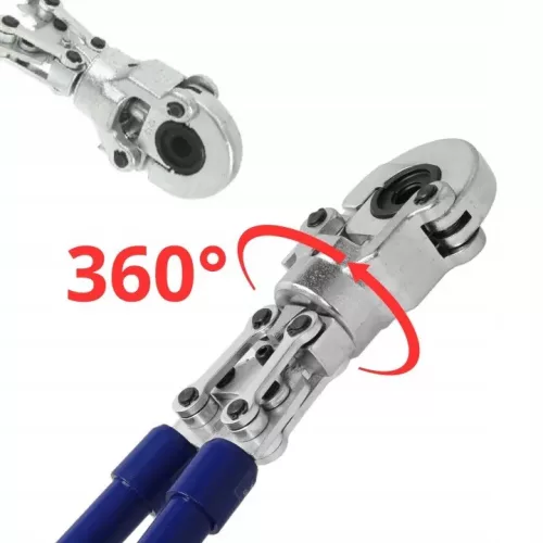 Clești de presare DEDRA 1266 pentru PEX, inserții U 16/20/25/32 mm și carcasă
