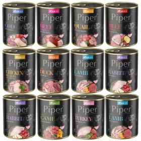   Hrana umeda pentru caini PIPER DOLINA NOTECI, amestec de arome, 12 x 800g