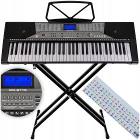    Tastatură pentru pian STABLE Stand pentru orgă Autocolante de învățare pentru muzică odihnă