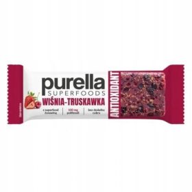    Purella Superfoods baton ANTIOXIDANT Cirese Capsuni fara zahar adaugat 40g