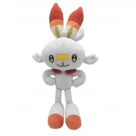    Mascota Pokemon Go Scorbunny, iepure alb, cadou de jucărie de pluș Pikachu