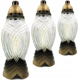   Set de 3 Lumânări Comemorative cu Durata de Ardere de 48 de Ore, 400mm
