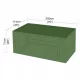 Prelată de Protecție pentru Masă Rectangulară de Grădină, 8 Persoane, Verde, 200x114x71 cm