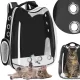  RUCSAC PENTRU PISICĂ, TRANSPORTER, TRANSPARENT, VENTILAT, PENTRU CÂINE, PENTRU PISICĂ