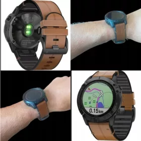    Curea din piele Quickfit pentru Garmin Fenix, 5X,6X,6X PRO,7X,7X SOLAR 26mm