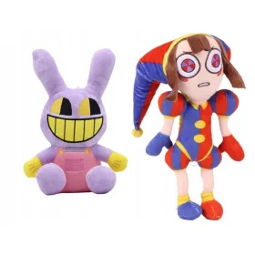    JAX + POMNI 2x mascota THE AMAZING DIGITAL CIRCUS DIGITAL CIRCUS set de 2