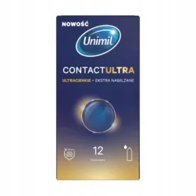    UNIMIL CONTACT ULTRA Prezervative ultrasubțiri din latex umezite, 12 buc.