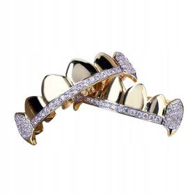  Grătare de sus și de jos din aur de 18 carate