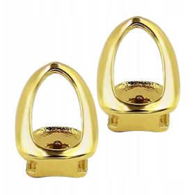  Prettyia 2x fețe deschise simple placate cu aur de 18K