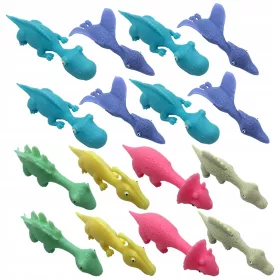  Jucării din joc cu degete din dinozaur elastic