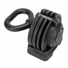   Kettlebell reglabil TREXO TXO-B4W004 12 kg negru Oțel cauciucat 4 plăci