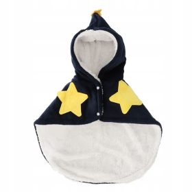    Costum cu glugă pentru animale de flanel pentru Halloween și S. de zi cu zi