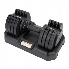    TREXO TXO-B4W005 ganteră reglabilă 32 kg neagră 8 plăci Oțel rezistent