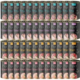    Hrana umeda pentru pisici PIPER Dolina Noteci, mix de arome, 48 x 400g, fara cereale