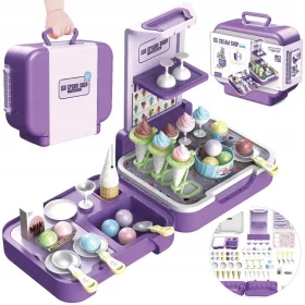  WOOPIE Valiza cu Inghetata Magazin de bucatarie 3in1