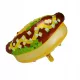  Balon din folie de aluminiu Hot Dog King pentru decorarea petrecerilor