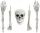  Decoratune Scheletul OSEARE Scheletul Craniu Brate Picioare Halloween 5 buc.