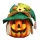  Lanternă din spumă de Halloween aprinsă cu