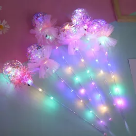    Minge LED iluminată în formă de baghetă magică pentru zile de naștere și Halloween