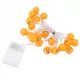 Snur de lumini dovleac de Halloween 20 LED 2 moduri pentru gradina de casa