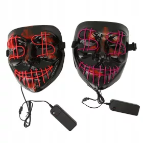    Protecție facială LED 3 moduri Dimensiune reglabilă pentru Halloween 2buc