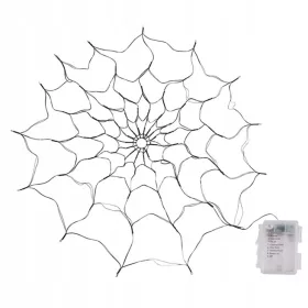   Lumină de Halloween Păianjen LED de 3,9 metri cu 8 moduri violet