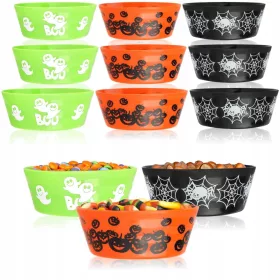  12 x HALLOWEEN SNACK BOWL VASOARE PETRECERE 3 TIPURI
