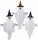  DECORATII ORNAMENTE DE HALLOWEEN FANTOME ATÂNATE 3 buc. 63CM SPIRITUL SUFLETLOR