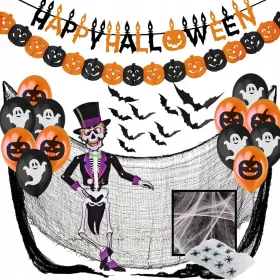    38x DECORATII DE HALLOWEEN DECORATII DE PETRECERE SET DE BAT DE HALLOWEEN
