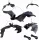  10x DECORATIVI BATIS ACCESORII HALLOWEEN SET BAT 5 DIMENSIUNI