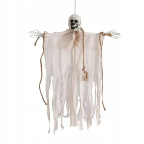  DECORAȚIE DE SCHELET DE HALLOWEEN FANTOMĂ AGÂNTĂRĂ ALB
