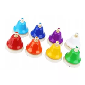    Clopote presate MONTESSORI DIATONIC - Colorate - MHB-08 BUM C - 8 buc