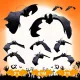  Set decor Halloween 3D RUBBER BAT 10 lilieci înfricoșători