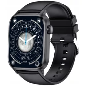    Ceas inteligent Kiano Watch Go AMOLED 1,91" Rezistent la apă 230 mAh 128 mb Negru