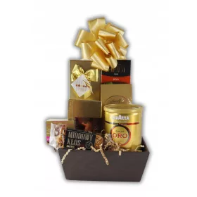  Coș cadou Golden Sparkle Cadou pentru ziua numelui