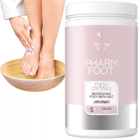    PHARM FOOT CRISTALE PROASPEȚE SARE ÎNCOREȘTANTĂ PENTRU PICIOȘ CU COLAGEN 1250 g