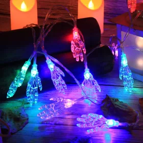  Lanț de lumină LED de mână Halloween 40 de lumini 5M