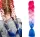  PAR SINTETIC PENTRU BRIDGE DREADS EXTENSII OMBRE COLORATE C23