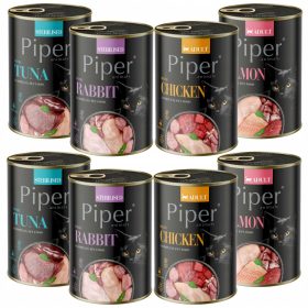    Hrana umeda pentru pisici PIPER Dolina Noteci, mix de arome, 8 x 400g, fara cereale
