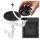 Sifon manual negru Granitan SYFON23788 pentru chiuveta cu o singura camera cu preaplin rotund