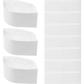    20 de bucăți de căciulă de bucătar din hârtie de unică folosință