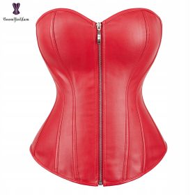  Corset modelat din piele, prins cu fermoar