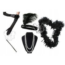  ZEST ANII 20 ANII 20 MĂNUSI BOA CU PERLE