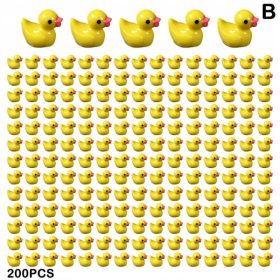  Rațe de cauciuc miniaturale 100/200 bucăți, galbene