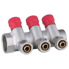    DISTRIBUITOR X-HOME PEX 1” x 16 mm 3 CIRCUITE SECȚIUNI DE APĂ CALDA PENTRU APĂ CALDA MONO