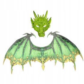  Costum de joc de prefă Costum de dragon verde